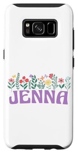 Hülle für Galaxy S8 Wildflower Floral Jenna Vorname Muttertag Frauen von Retro Personalized Girl Name Tees