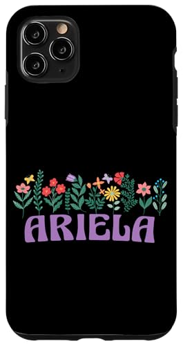 Hülle für iPhone 11 Pro Max Wildflower Floral Ariela Vorname Muttertag Frauen von Retro Personalized Girl Name Tees