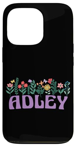 Hülle für iPhone 13 Pro Wildflower Floral Adley Vorname Muttertag Frauen von Retro Personalized Girl Name Tees