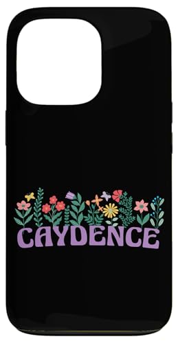 Hülle für iPhone 13 Pro Wildflower Floral CAYDENCE Vorname Muttertag Damen von Retro Personalized Girl Name Tees