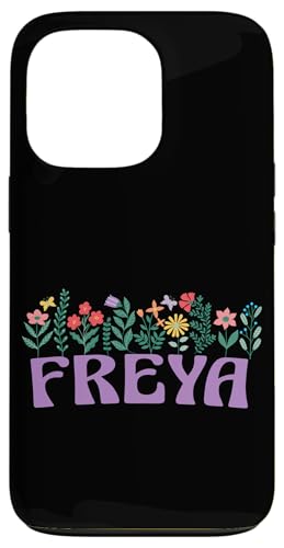 Hülle für iPhone 13 Pro Wildflower Floral Freya Vorname Muttertag Frauen von Retro Personalized Girl Name Tees