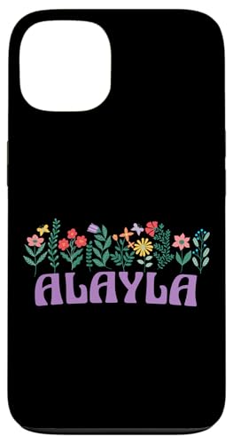 Hülle für iPhone 13 Wildflower Floral ALAYLA Vorname Muttertag Frauen von Retro Personalized Girl Name Tees