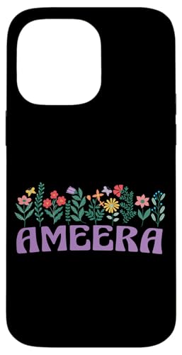 Hülle für iPhone 14 Pro Max Wildblume Floral AMEERA Vorname Muttertag Damen von Retro Personalized Girl Name Tees