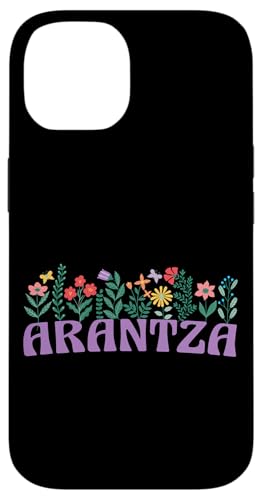 Hülle für iPhone 14 Wildblume Floral ARANTZA Vorname Muttertag Frauen von Retro Personalized Girl Name Tees