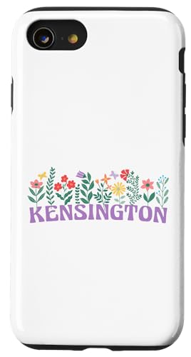 Hülle für iPhone SE (2020) / 7 / 8 Wildflower Floral Kensington Vorname Muttertag Frauen von Retro Personalized Girl Name Tees