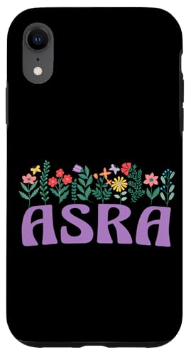 Hülle für iPhone XR Wildblume Floral ASRA Vorname Muttertag Frauen von Retro Personalized Girl Name Tees