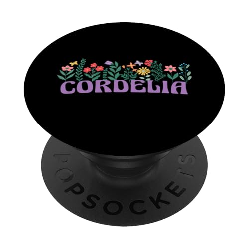 Wildblume Floral CORDELIA Vorname Muttertag Damen PopSockets Klebender PopGrip von Retro Personalized Girl Name Tees