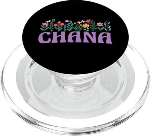 Wildblume Floral Chana Vorname Muttertag Frauen PopSockets PopGrip für MagSafe von Retro Personalized Girl Name Tees