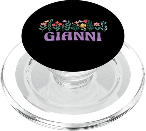 Wildblume Floral GIANNI Vorname Muttertag Frauen PopSockets PopGrip für MagSafe von Retro Personalized Girl Name Tees