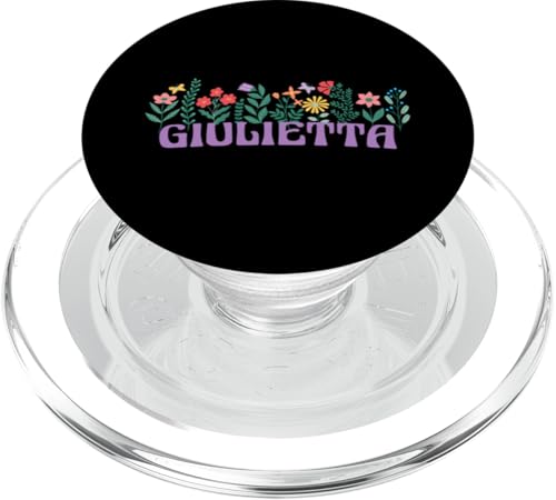 Wildblume Floral GIULIETTA Vorname Muttertag Frauen PopSockets PopGrip für MagSafe von Retro Personalized Girl Name Tees