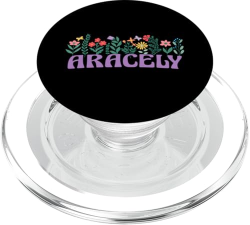 Wildflower Floral ARACELY Vorname Muttertag Damen PopSockets PopGrip für MagSafe von Retro Personalized Girl Name Tees