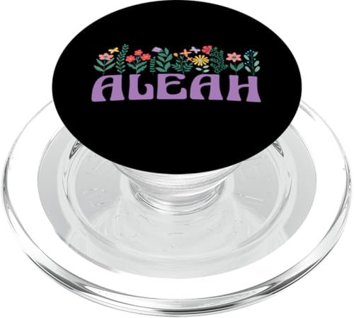 Wildflower Floral Aleah Vorname Muttertag Frauen PopSockets PopGrip für MagSafe von Retro Personalized Girl Name Tees