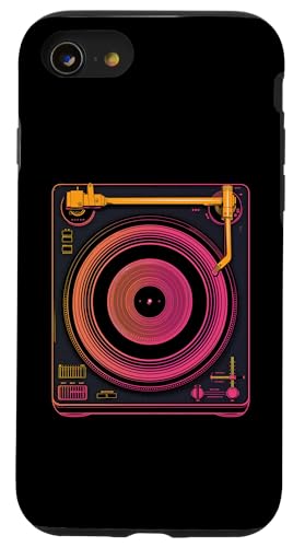 Hülle für iPhone SE (2020) / 7 / 8 Retro-Plattenspieler Vektor von Retro-Plattenspieler Vektor-Kleidung