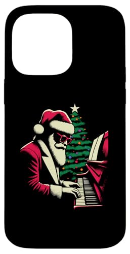 Pianist Santa Claus - Liebhaber von Vintage-Weihnachtsklavieren Hülle für iPhone 14 Pro Max von Retro Santa Claus Gifts For Christmas Lovers