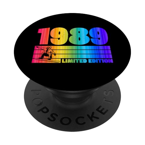 1989 Geburtsjahr Limited Edition Snowboard Thema Geburtstag PopSockets Klebender PopGrip von Retro Snowboarding Themed Birthday Party Supplies