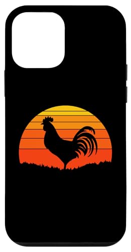 Hülle für iPhone 12 mini Hahn Retro Sonnenuntergang Natur Tierwelt Tierliebhaber von Retro Spirit Animal Apparel Gifts