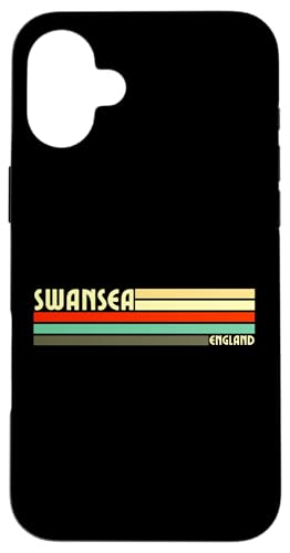 Hülle für iPhone 16 Plus Retro Vintage Swansea von Retro Städte und Länder Motive und Kleidung