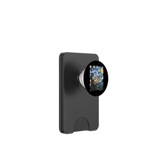 Faultier Sternennacht - Lustiges Van Gogh Gemälde Faultier PopSockets PopWallet für MagSafe von Retro Starry Night Apparel Gifts