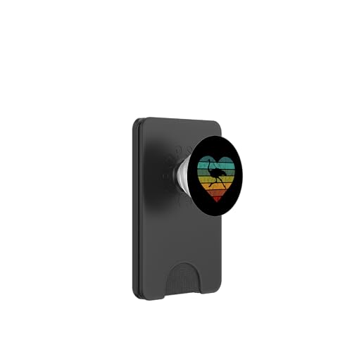 Ich liebe Strauße in Afrika Serengeti Safari Vogel Strauß PopSockets PopWallet für MagSafe von Retro Tier Silhouetten für jung und alt