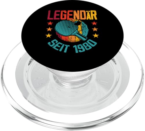 Legendär Seit Jahrgang 1980 TischTennis 45. Geburtstag PopSockets PopGrip für MagSafe von Retro TischTennis Coole Geburtstag Geschenkideen