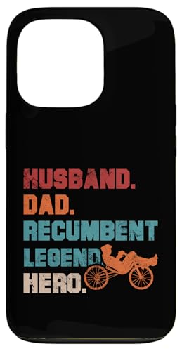 Hülle für iPhone 13 Pro Husband Dad Recumbent Legend Hero Bent Bike Dreirad von Retro Trike Laid-Back Cyclist Father's Day Design