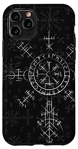 Hülle für iPhone 11 Pro Keltischer Glücksbringer Wikinger Kompass Vegvísir - Celtic Vegvisir von Retro Viking Runes＆Norse Mythology Clothing Co.