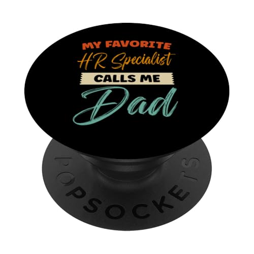 Mein Lieblings-Personalspezialist nennt mich Papa Lustiger Sohn Vater PopSockets Klebender PopGrip von Retro Vintage Father Quote Novelty Apparel