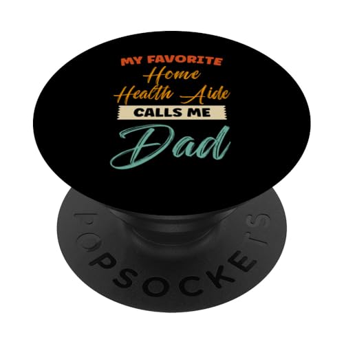 Mein Lieblingshelfer für die häusliche Gesundheit nennt mich Papa Lustiger Sohn Vater PopSockets Klebender PopGrip von Retro Vintage Father Quote Novelty Apparel