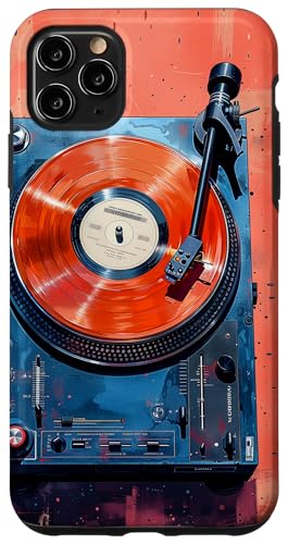 Hülle für iPhone 11 Pro Max Retro-Vinyl-Plattenspieler-DJ-Vintage-Geschenke für von Retro-Vinyl-Plattenspieler-DJ-Vintage-Musik