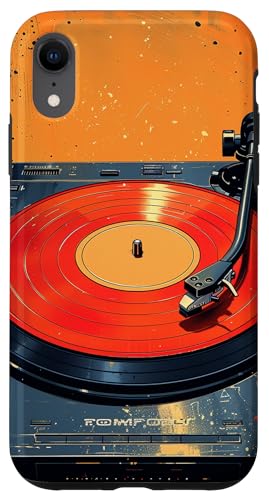 Hülle für iPhone XR Retro-Vinyl-Plattenspieler-DJ-Vintage-Geschenke für von Retro-Vinyl-Plattenspieler-DJ-Vintage-Musik