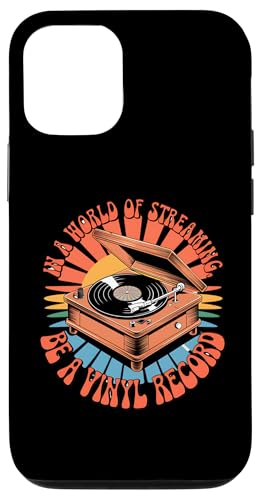 Hülle für iPhone 15 Pro Vinyl-Schallplattenspieler-Liebhaber, lustige Musik, LP, Vintage-Sammler von Retro Vinyl Record Player Apparel & Merch