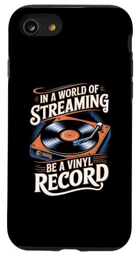 Hülle für iPhone SE (2020) / 7 / 8 Vinyl-Schallplattenspieler-Liebhaber, lustige Musik, LP, Vintage-Sammler von Retro Vinyl Record Player Apparel & Merch