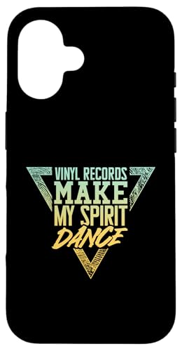 Hülle für iPhone 16 Schallplatten Make My Spirit Dance - Musik-Vinyl-Liebhaber von Retro Vinyl Vibes