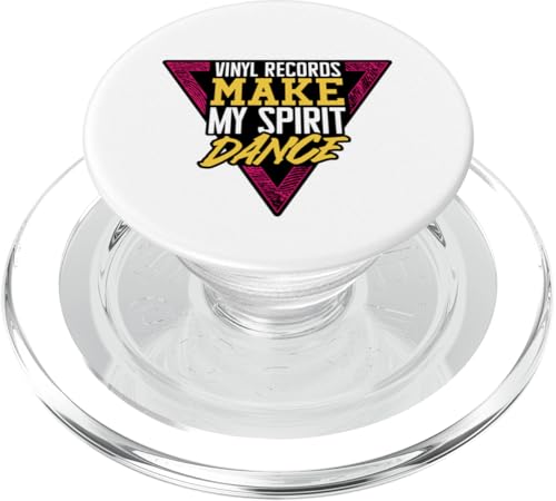 Schallplatten Make My Spirit Dance - Musik-Vinyl-Liebhaber PopSockets PopGrip für MagSafe von Retro Vinyl Vibes