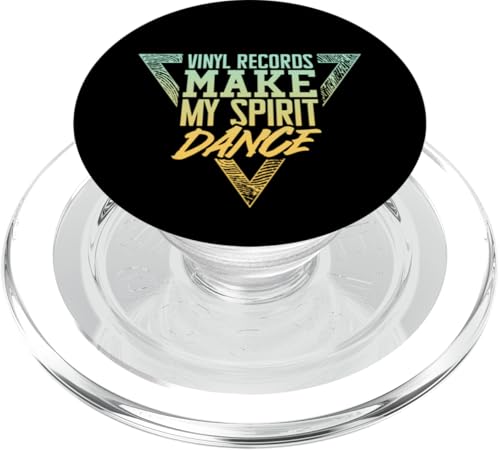 Schallplatten Make My Spirit Dance - Musik-Vinyl-Liebhaber PopSockets PopGrip für MagSafe von Retro Vinyl Vibes