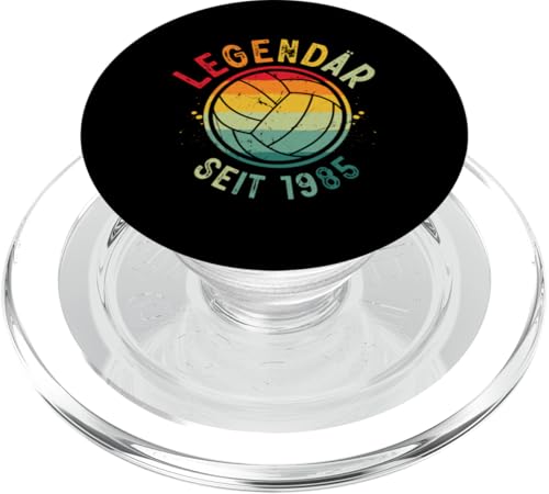 Legendär Seit Jahrgang 1985 Cooles Volleyball 40. Geburtstag PopSockets PopGrip für MagSafe von Retro Volleyball Coole Geburtstag Geschenkideen