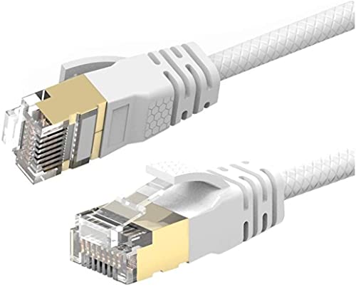 Reulin 1.5M Cat 7A Ultra Dünn - Gigabit Ethernet Kabel Netzwerkkabel Geschwindigkeit bis zu 40Gbs/1000 MHz Kompatibel mit Cat5 Cat5e Cat6 Cat6a Cat7 Cat7A+ Für Switch Modem Router Schnelle Netzwerke von Reulin