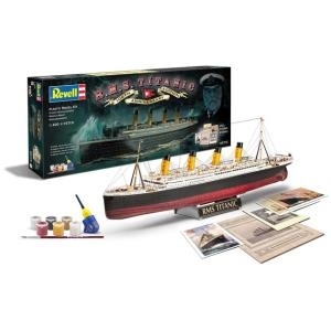 Revell Geschenk-Set 100 Jahre TITANIC - 1:400 - Passagierschiff - TITANIC - Montagesatz - TITANIC - Fortgeschritten (MR-5715) von Revell