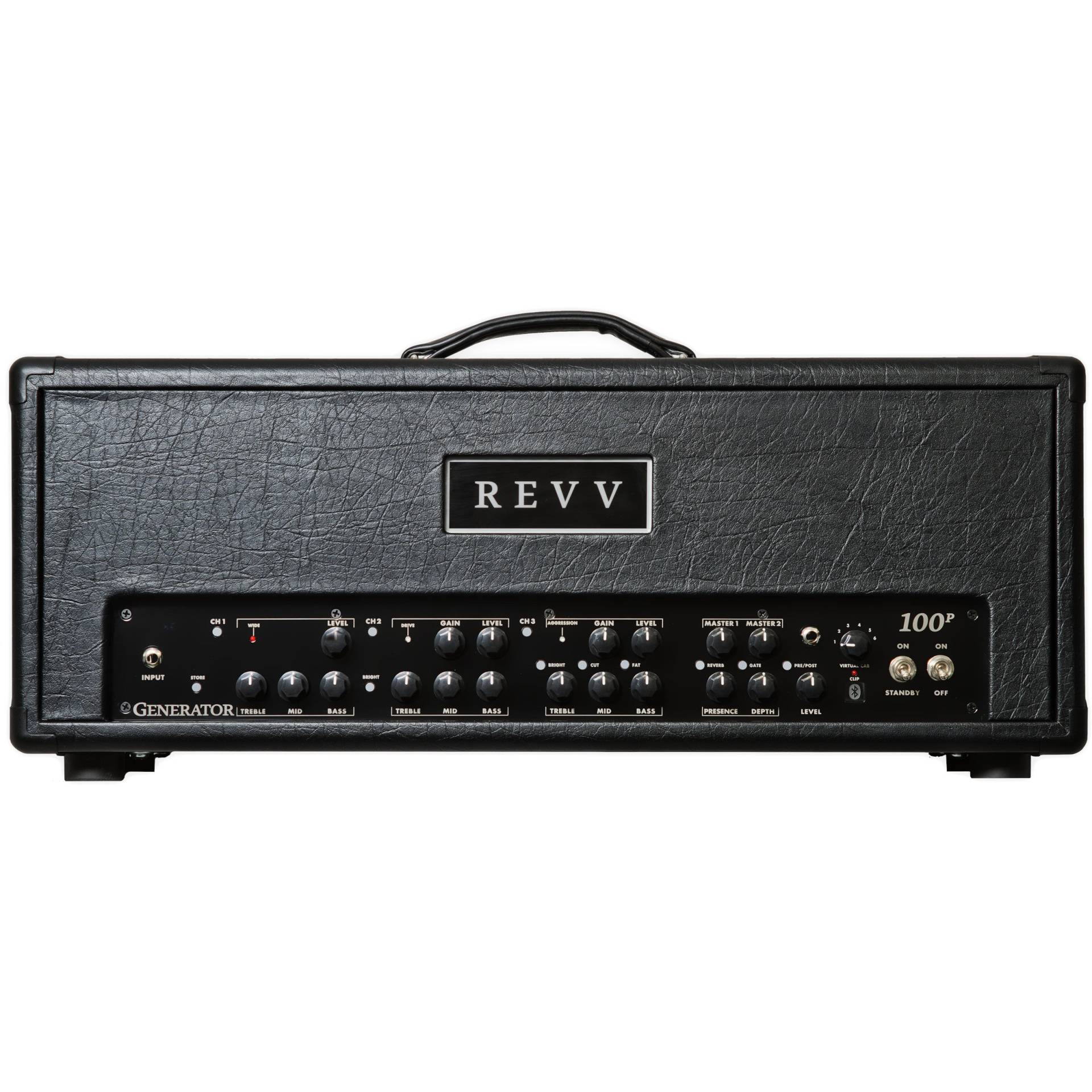 Revv Generator 100P MK3 Guitar Amplifier Top with Two Notes Torpedo Virtual Cab von Revv