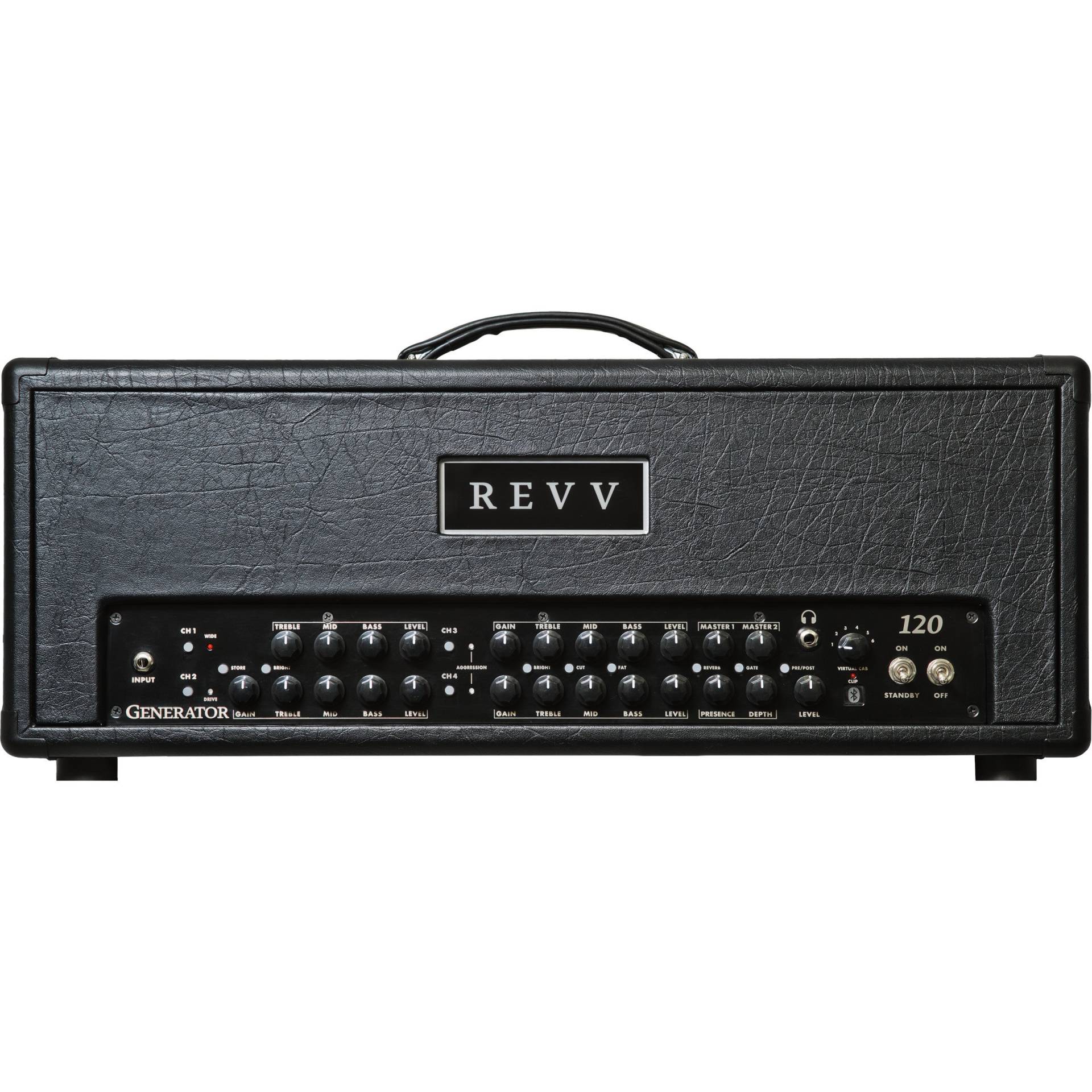 Revv Generator 120 MK3 Guitar Amplifier Top with Two Notes Torpedo Virtual Cab von Revv