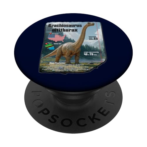 Brachinosaurus_001 PopSockets Klebender PopGrip von Rex World Store