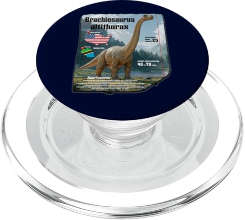 Brachinosaurus_001 PopSockets PopGrip für MagSafe von Rex World Store