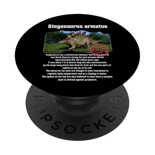 Stegosaurus_001 PopSockets Klebender PopGrip von Rex World Store