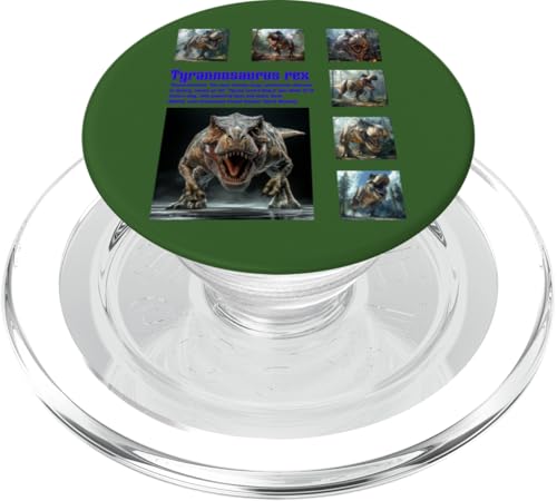 Tyrannosaurus Rex_001_Back Printed PopSockets PopGrip für MagSafe von Rex World Store