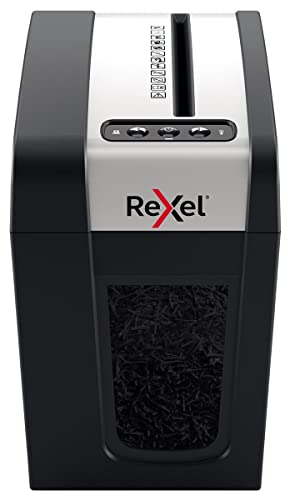 Rexel MC3-SL Slimline Whisper-Shred™ Aktenvernichter, Mikroschnitt, schreddert bis zu 3 Seiten, Sicherheitsstufe P5, 10 Liter Abfallbehälter, äußerst leise und kompakt, für zu Hause, Secure Serie von Rexel