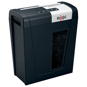 Rexel Secure MC4 Aktenvernichter mit Partikelschnitt P-5, 2 x 15 mm, bis 4 Blatt, schwarz von Rexel