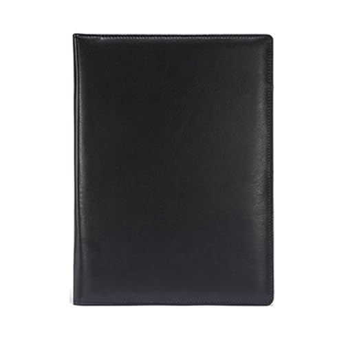 Reykentu A4 PU Padfolio Aktenmappe Business Klemmbrett Metall Klemmbrett Dokumentenorganizer B von Reykentu