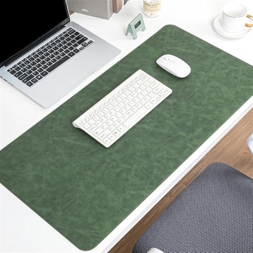 Reyox Vintage Schreibtischunterlage aus PU Leder, Groß Kork Mauspad für Office, Wasserdicht Laptop Matte für Tastatur, Grün, 100×50cm Reyox Vintage Schreibtischunterlage aus PU Leder, Groß Kork Mauspad für Office, Wasserdicht Laptop Matte für Tastatur, Grün, 100×50cm von Reyox
