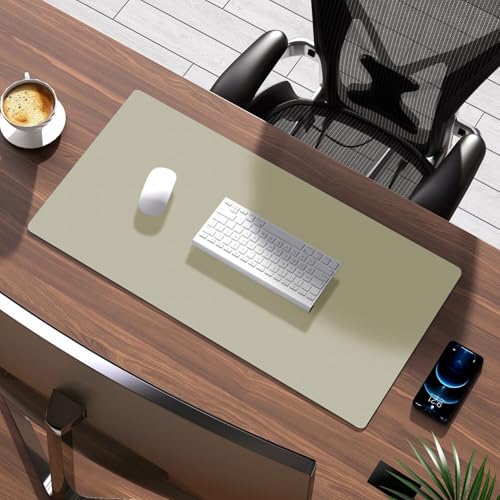 Reyox Wasserdichte Schreibtischunterlage aus PU Leder, Großer Mauspad Tischschutz Rutschfester, Matte für Tastatur und Maus, Grün, 70×35cm Reyox Wasserdichte Schreibtischunterlage aus PU Leder, Großer Mauspad Tischschutz Rutschfester, Matte für Tastatur und Maus, Grün, 70×35cm von Reyox