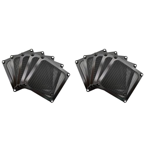 Rfeeuubft 10 STÜCKE Computer LüFter Filter Gitter Aluminium Staubdichte Abdeckung Filter für PC KüHlung GehäUse LüFter Gitter Schutz 90 mm LüFter von Rfeeuubft